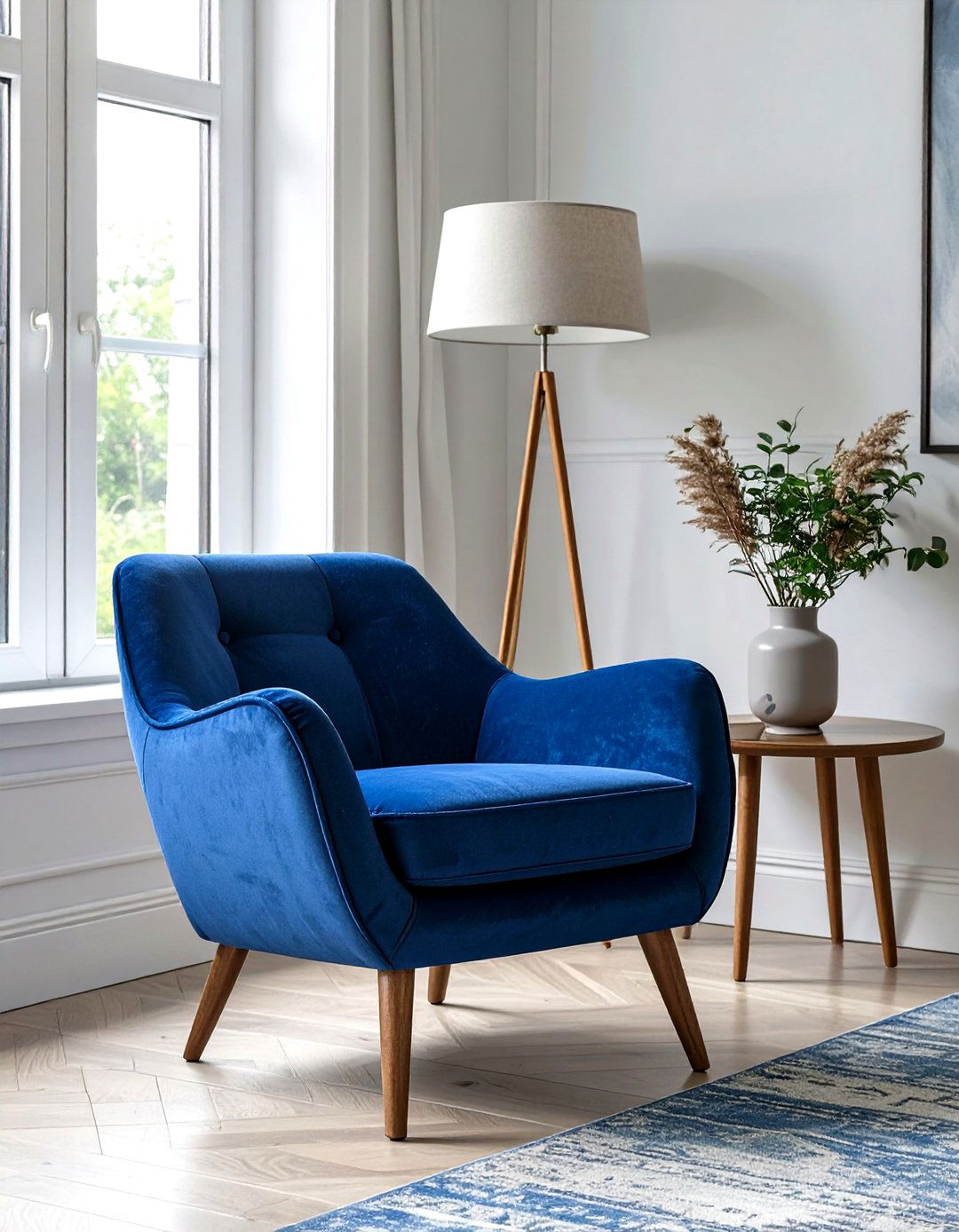 Use a Single Comfortable Accent Chair - 30 simple living room ideas