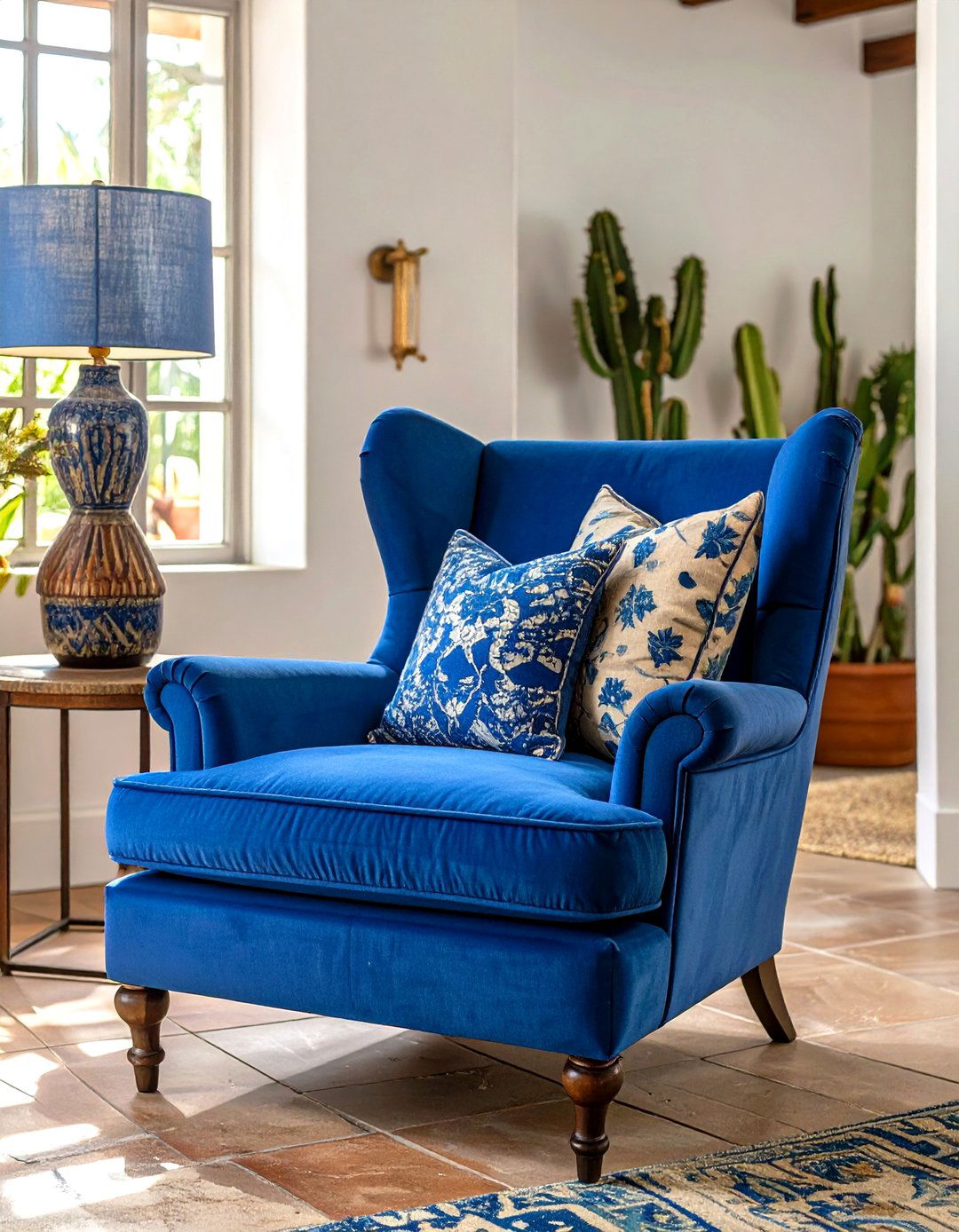 Use of Bold Saturated Accent Colors - 30 spanish style interior design ideas