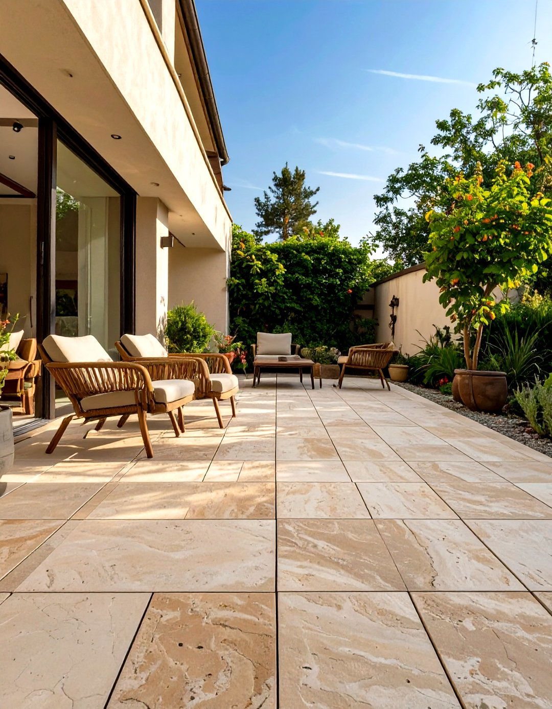 Use of Light Colored Pavers or Decking - 30 small outdoor patio ideas