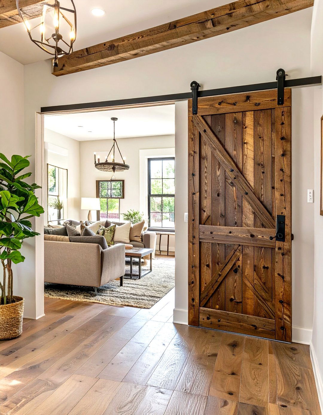 Use of Pocket or Sliding Barn Doors - 30 small family room ideas