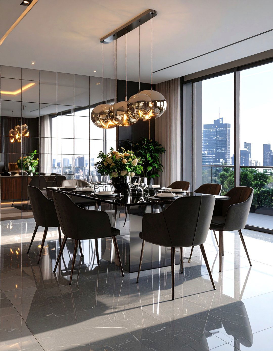Use of Reflective Surfaces - 30 post modern interior design ideas