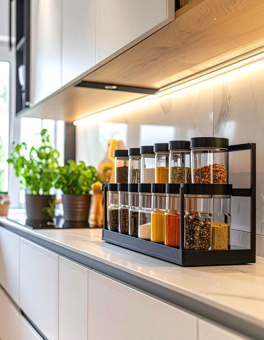 Use the Sides of Your Cabinets - 30 small galley kitchen ideas on a budget