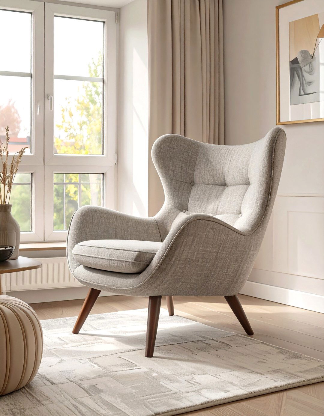 Using Accent Chairs as Sculptural Elements - 30 transitional interior design style ideas
