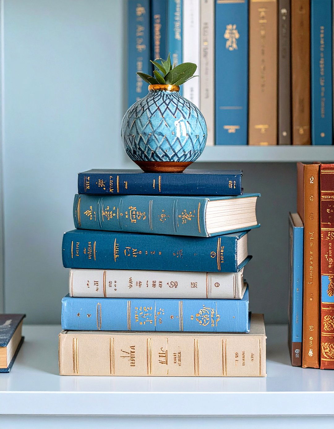 Using Books to Adjust Proportional Height - 30 scale and proportion in interior design ideas