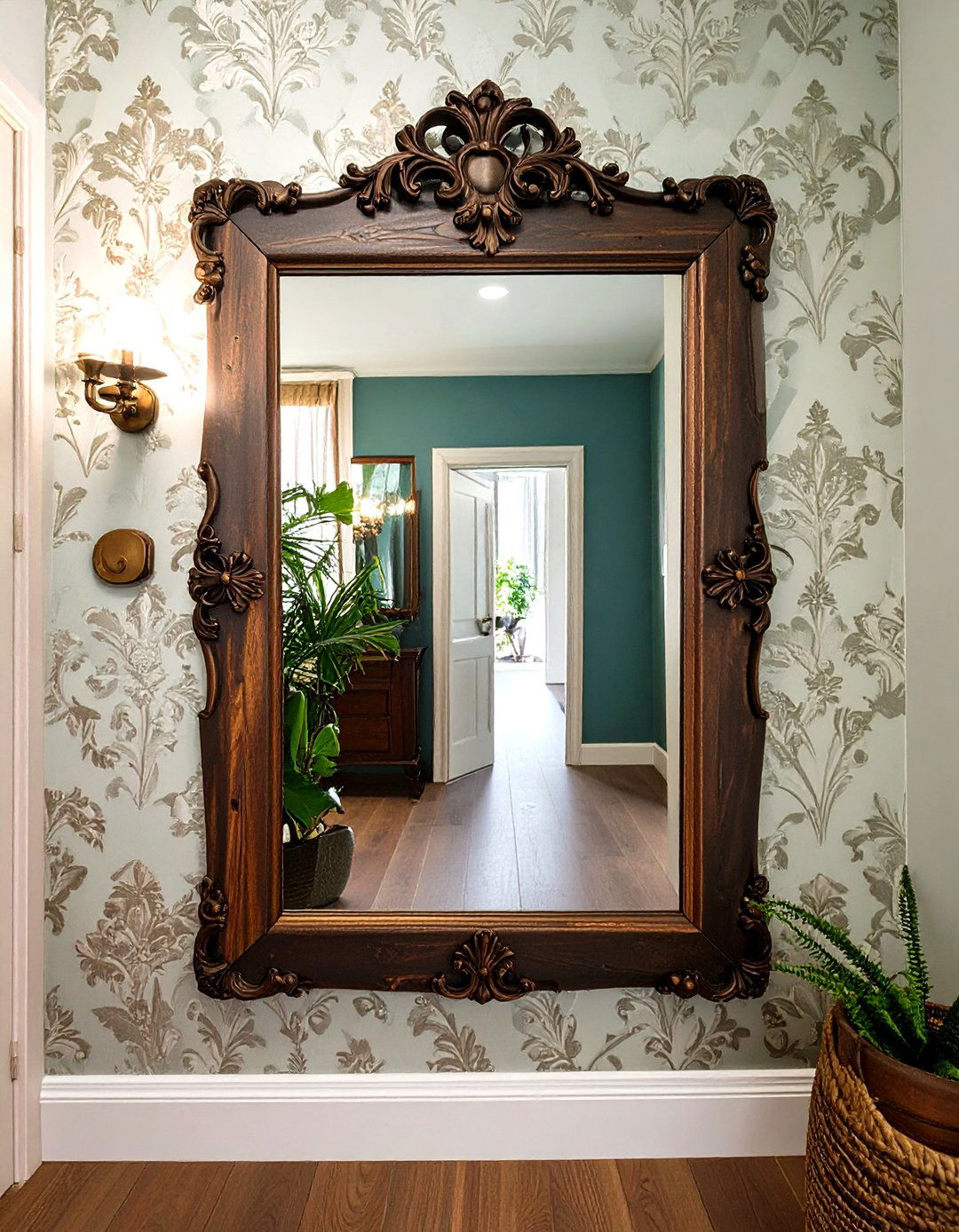 Using Distressed or Faux Aged Mirrors - 30 steampunk interior design ideas