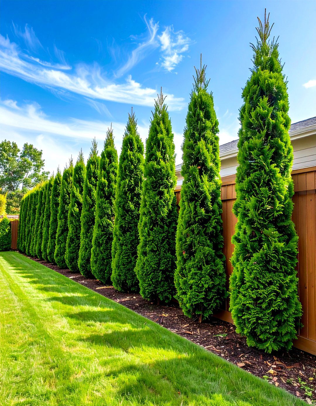 Using Fast Growing Evergreen Trees for Quick Screening - 30 privacy landscaping ideas