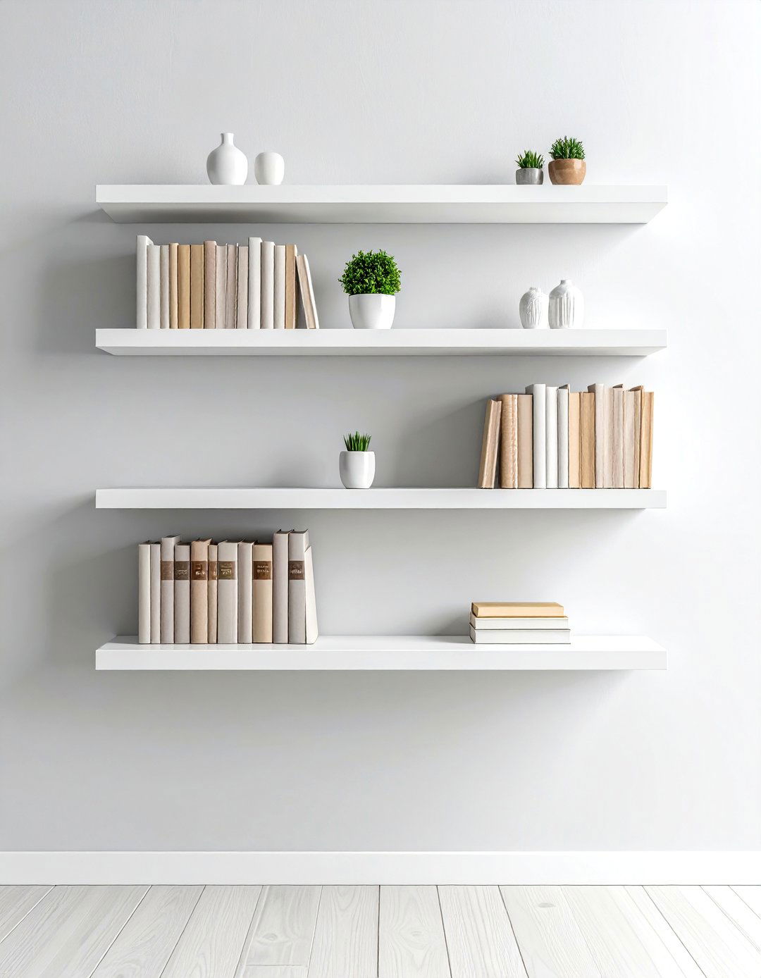 Using Floating Shelves for a Minimalist Display - 30 room decor inspo ideas