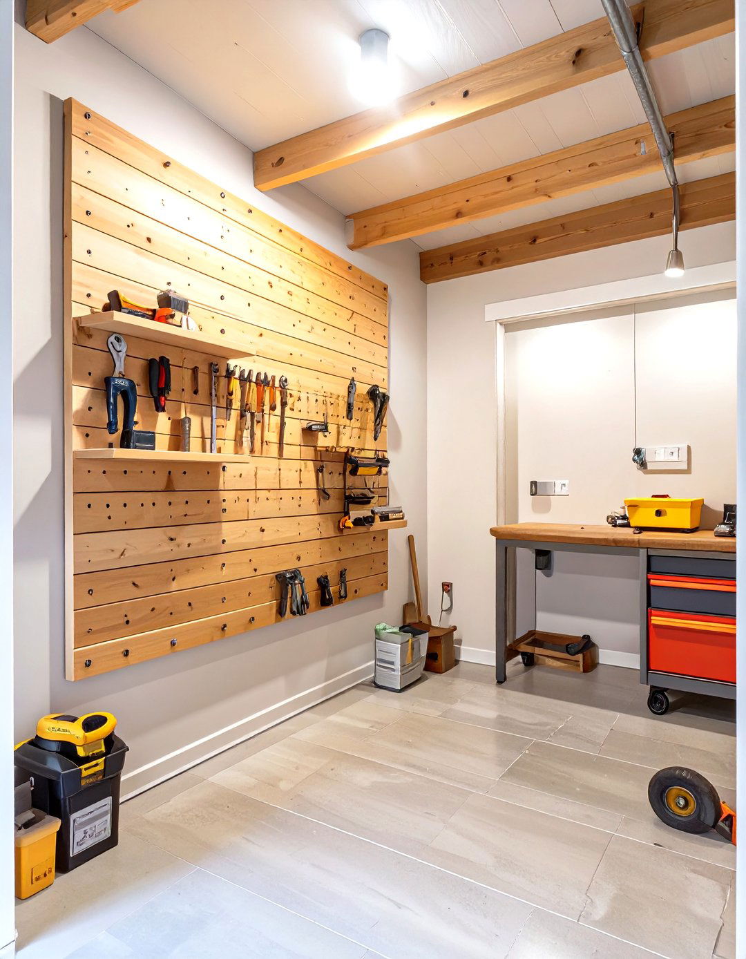 Using French Cleats for Small Garages - 30 small garage ideas