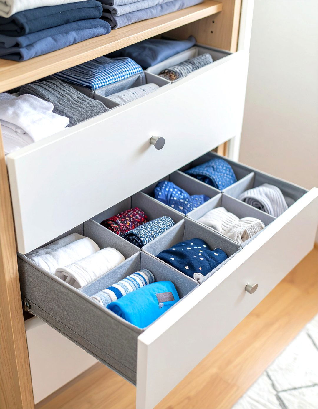 Using IKEA SKUBB Organizers in Drawers and Wardrobes - 30 small bedroom storage ideas ikea