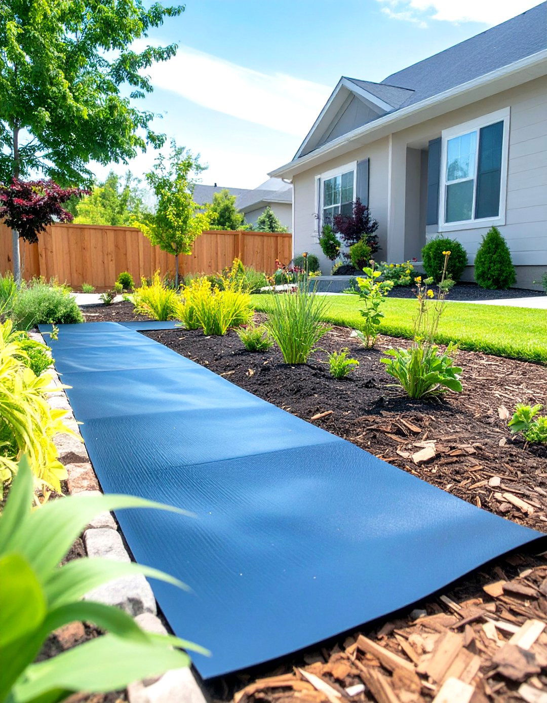 Using Landscape Fabric - 30 simple front yard landscaping ideas