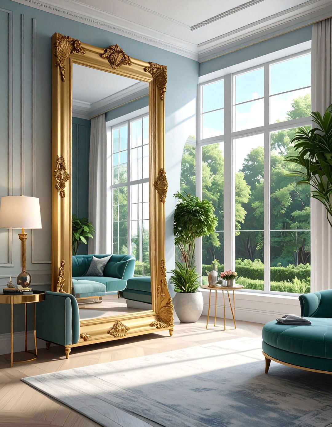 Using Large Mirrors to Expand a Small Living Room - 30 small living room design ideas