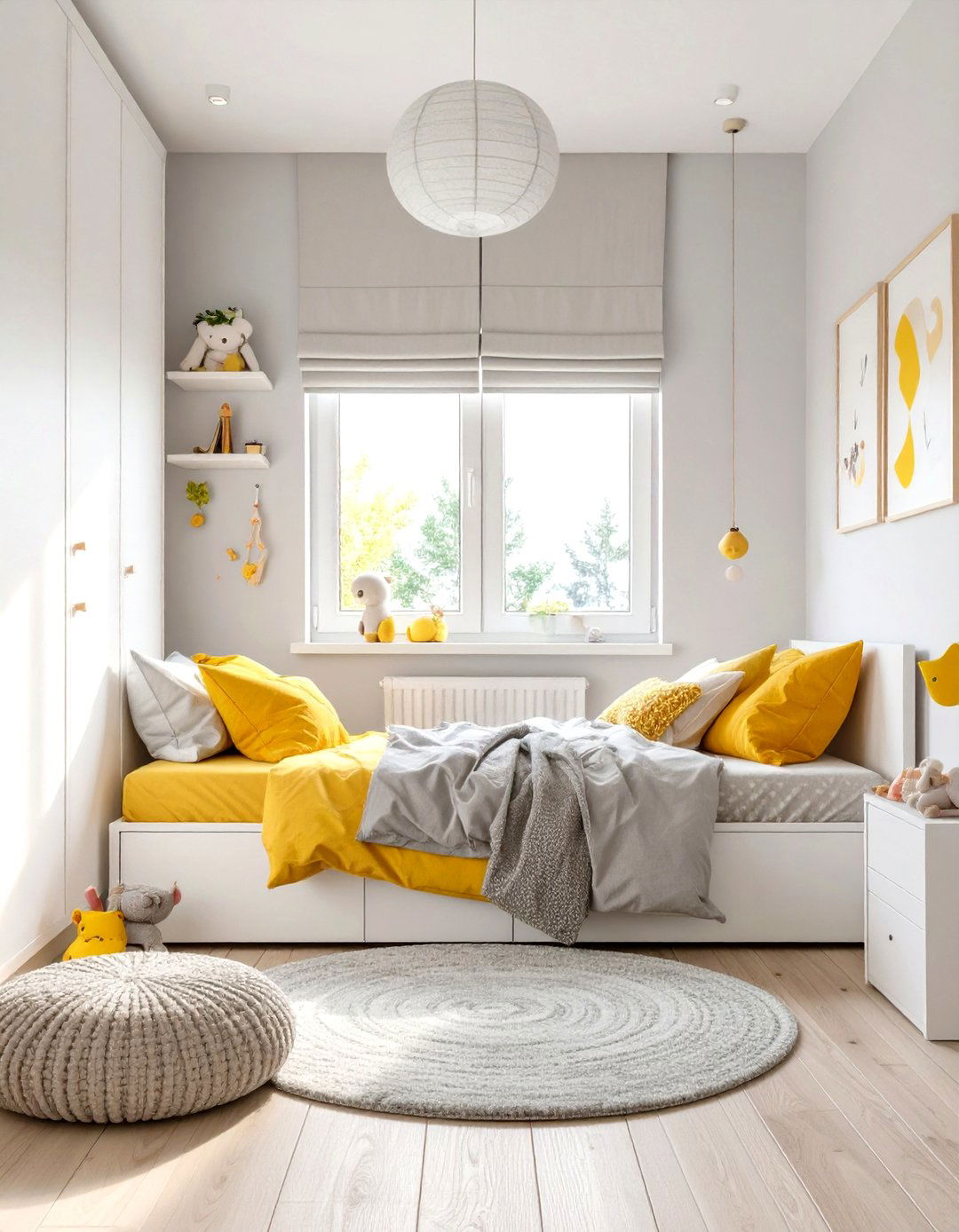Using Light Colors on Walls and Furniture - 30 small kids bedroom ideas