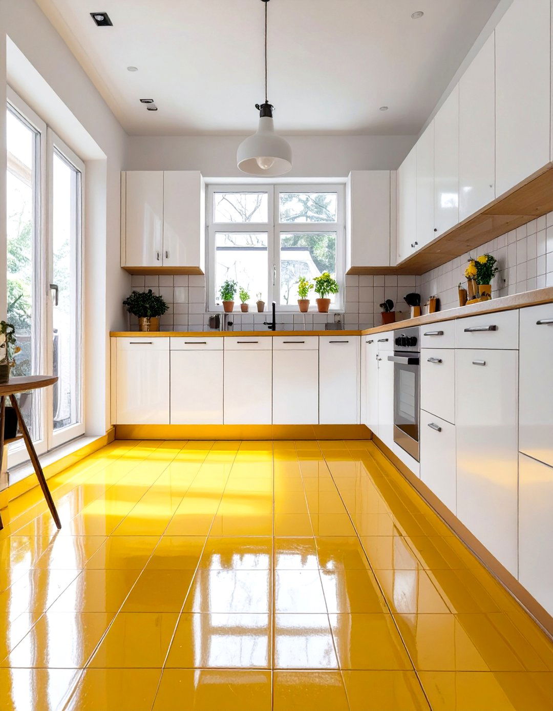 Using Linoleum Flooring - 30 vintage kitchen trends 2025