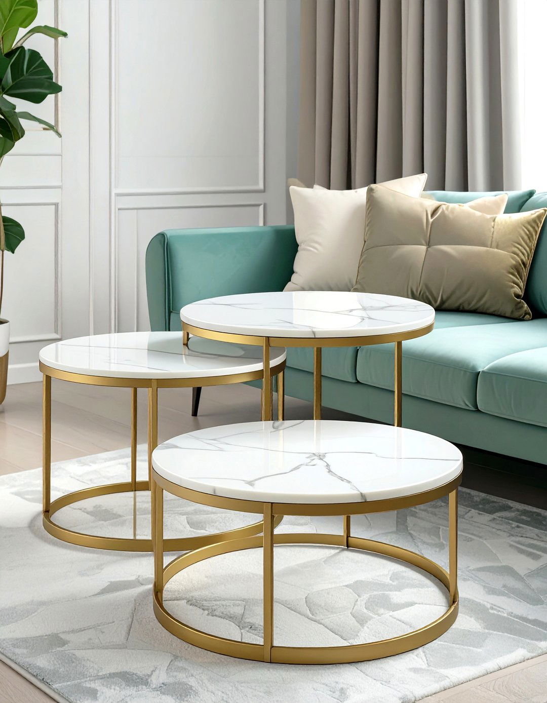 Using Nesting Tables for Flexible Surfaces - 30 small house interior design ideas