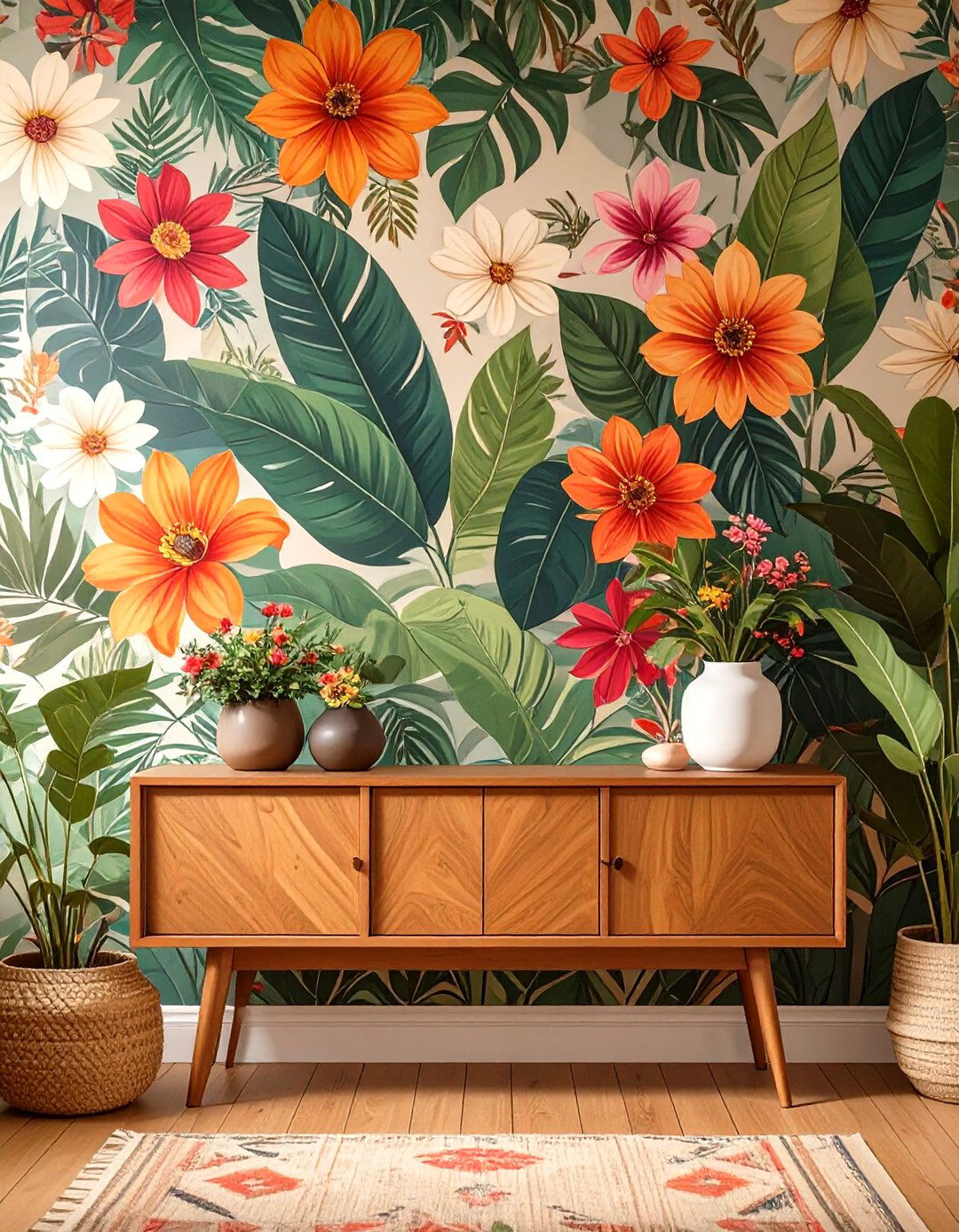 Using Patterned Wallpaper - 30 what is bohemian interior design ideas
