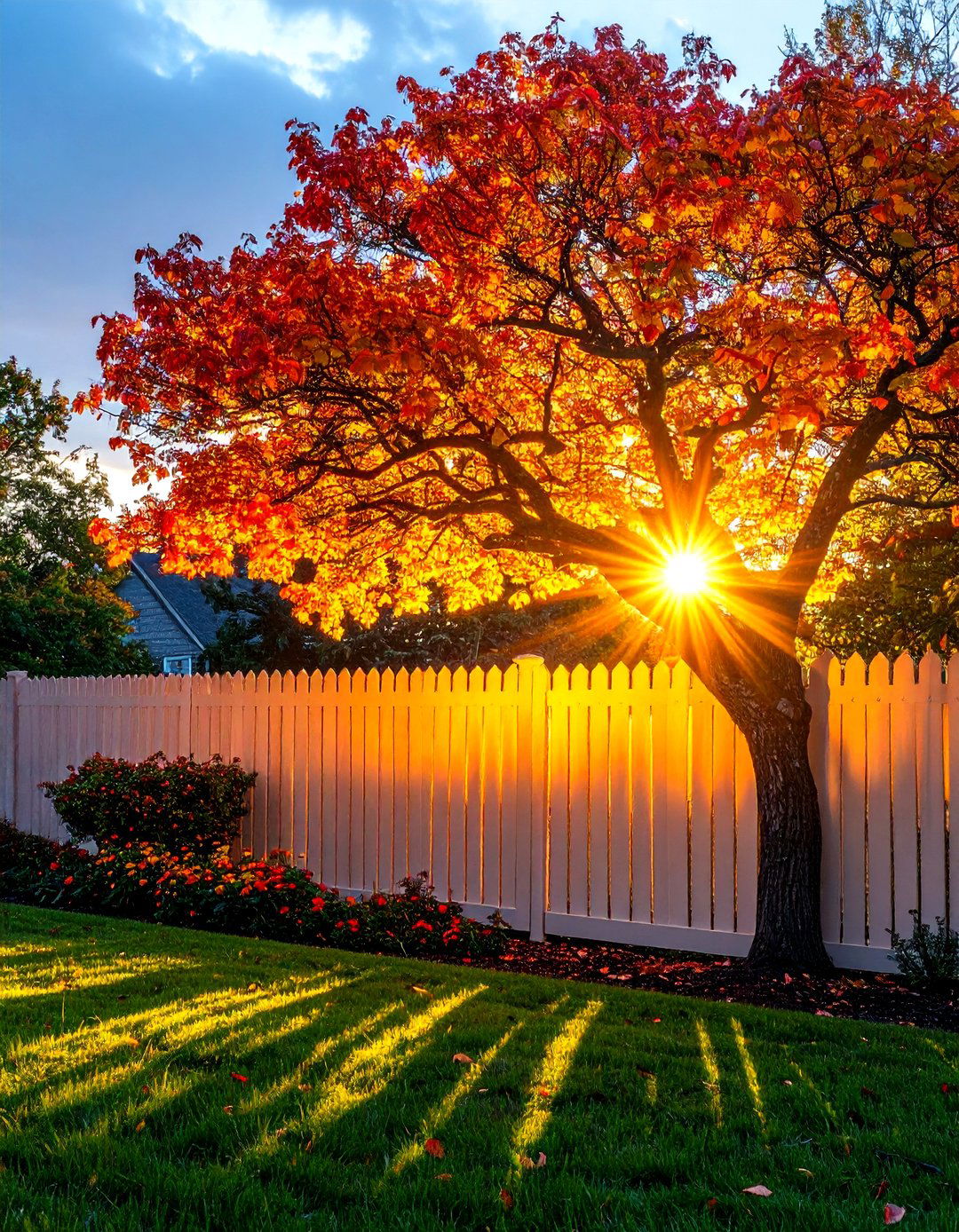 Using Shadowing as a Primary Effect - 30 outdoor tree lighting ideas