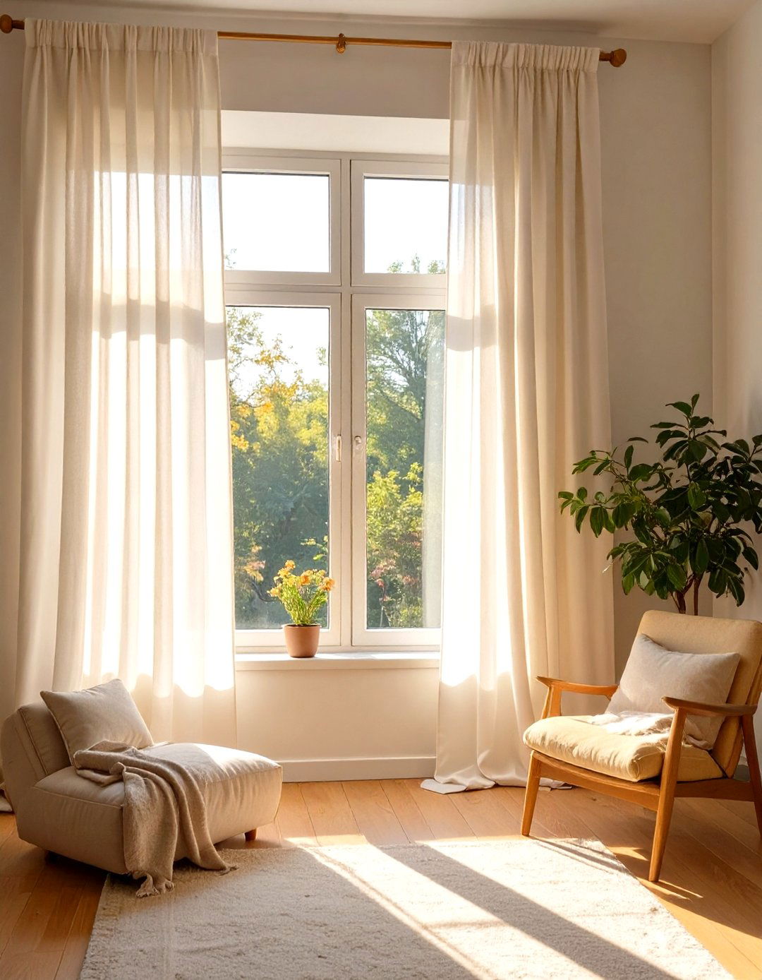 Using Sheer Curtains for Windows - 30 small home design ideas