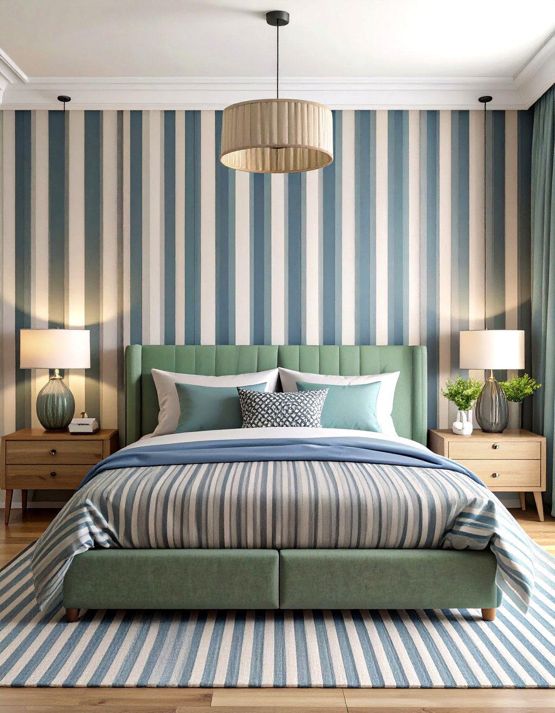 Using Striped Patterns for Rhythm - 30 repetition in interior design ideas