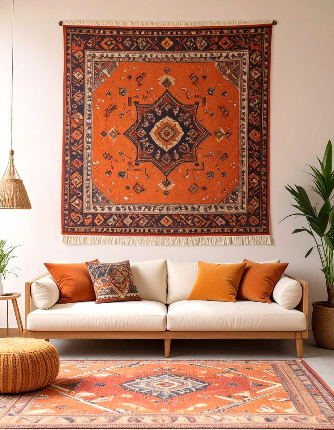 Using Textiles as Wall Art - 30 what is bohemian interior design ideas