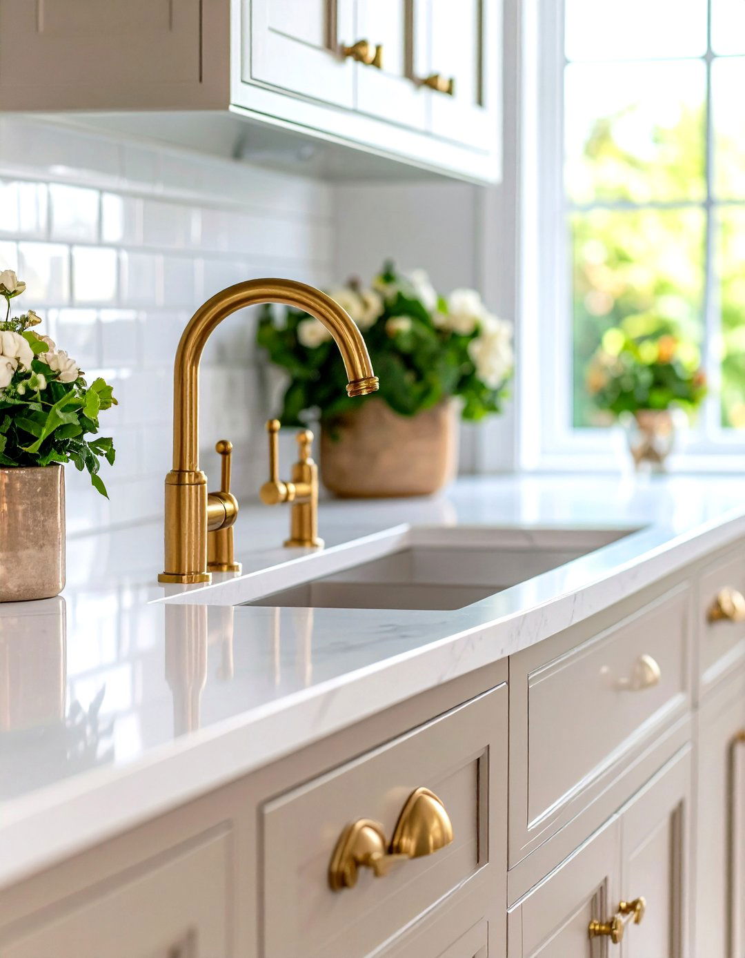 Using Unlacquered Brass Hardware - 30 quiet luxury interior design ideas
