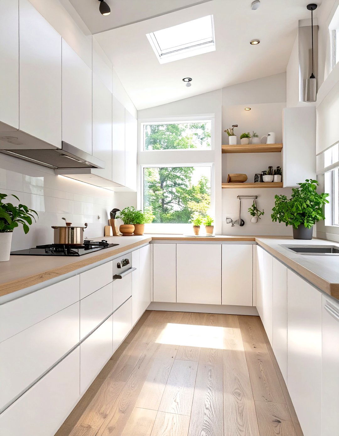 Using Vertical Space with Floor to Ceiling Cabinets - 30 tiny home kitchen ideas