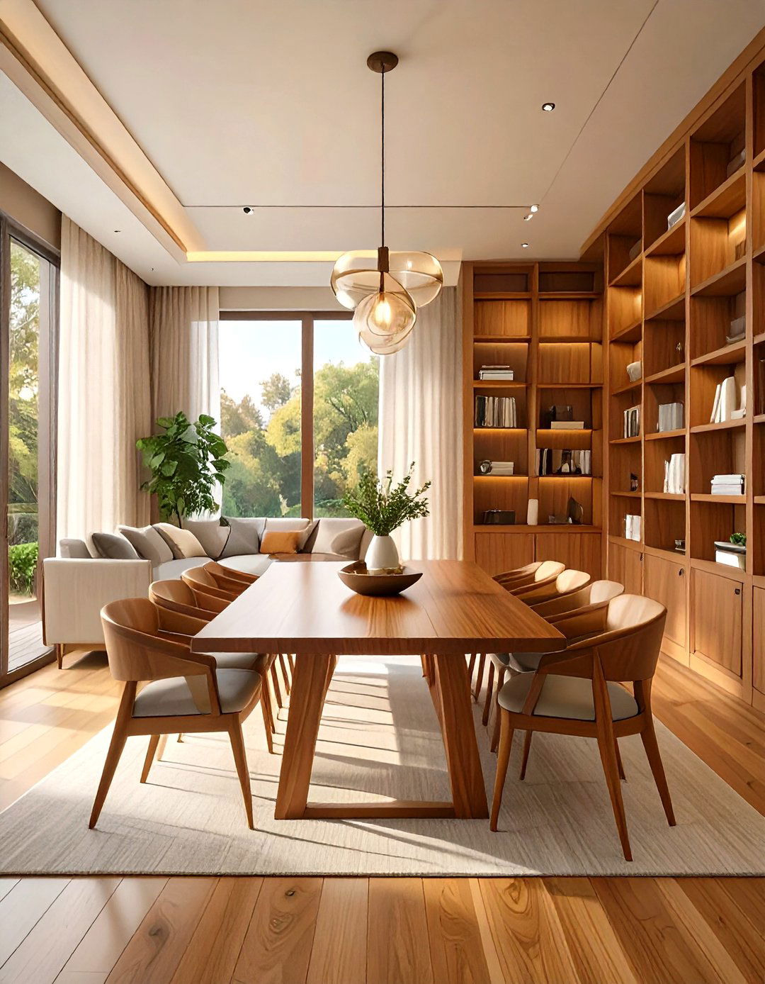 Using a Consistent Wood Tone - 30 unity in interior design ideas