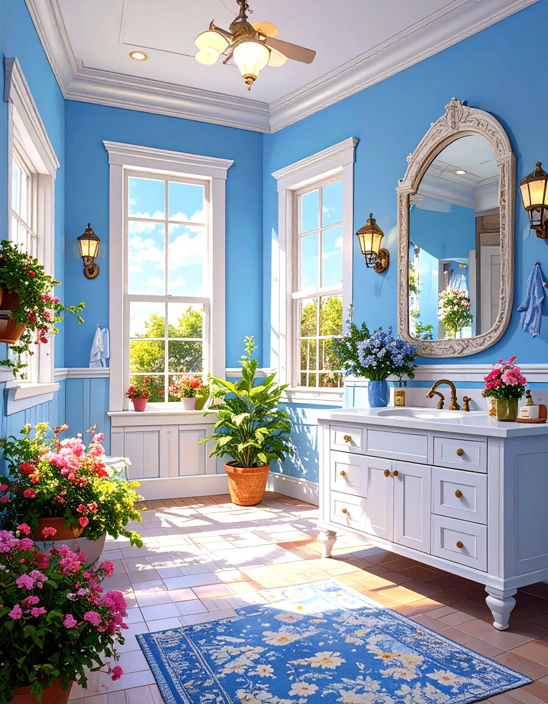 Using a Light and Bright Color Palette - 30 small bathroom remodeling ideas