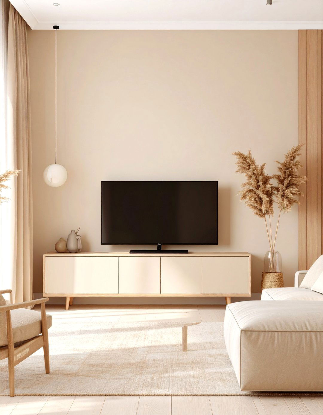 Using a Monochromatic Color Scheme - 30 simple small living room ideas with tv