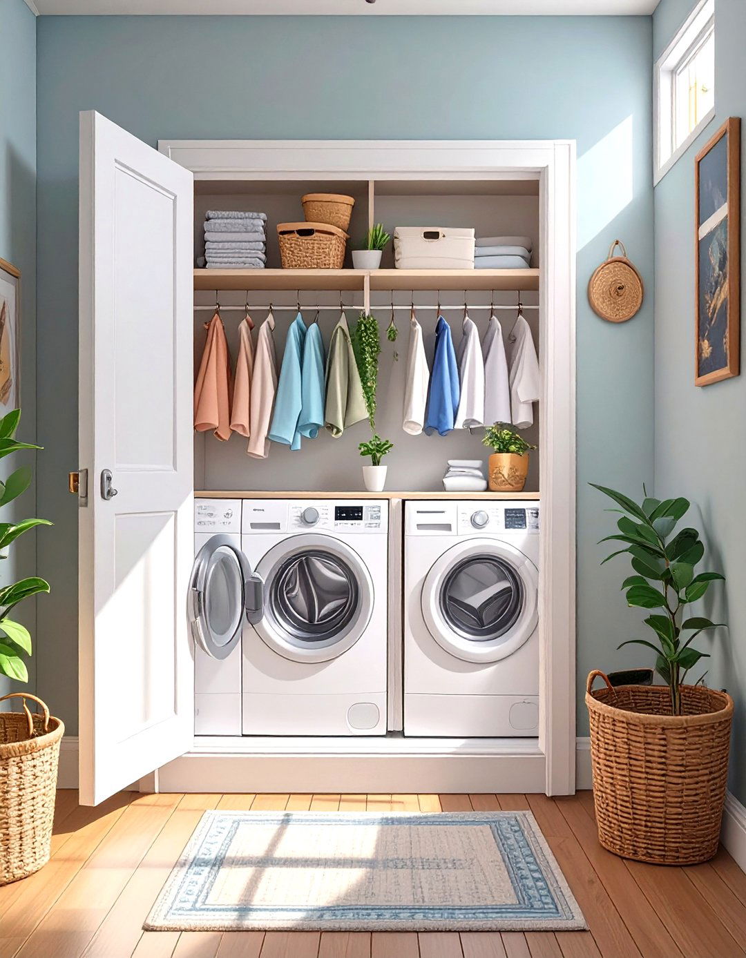 30 Small Laundry Closet Ideas for Tiny Spaces - We Love Home Blog