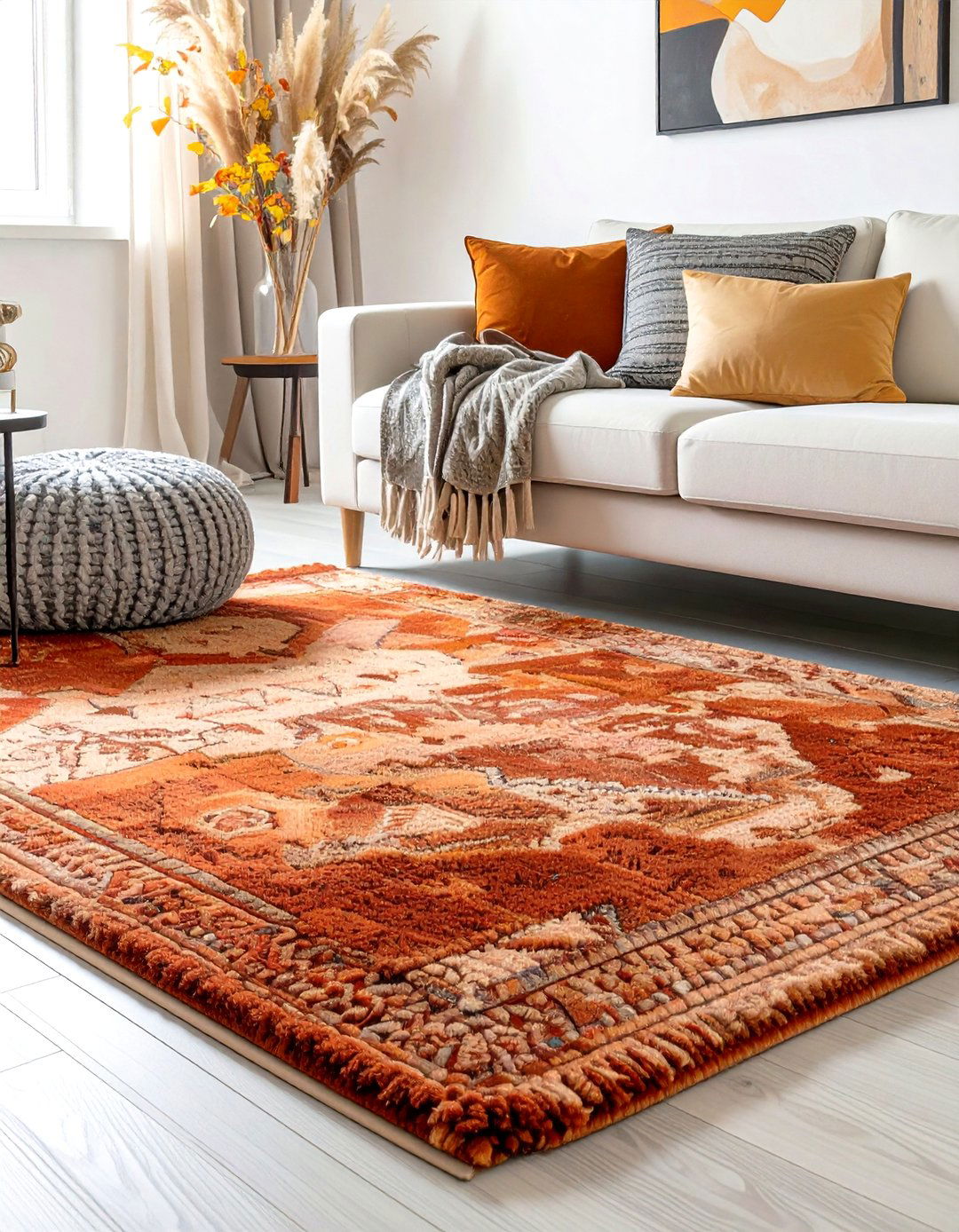 Using a Rug to Add Seasonal Style - 30 how to use rugs in interior design ideas