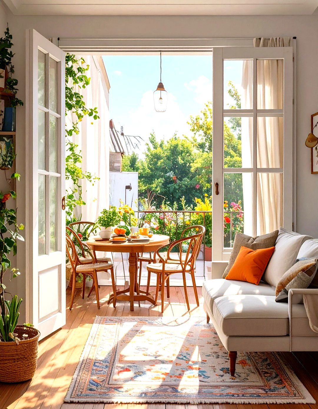 Using a Screen or Curtain Divider - 30 small living room dining room combo layout ideas