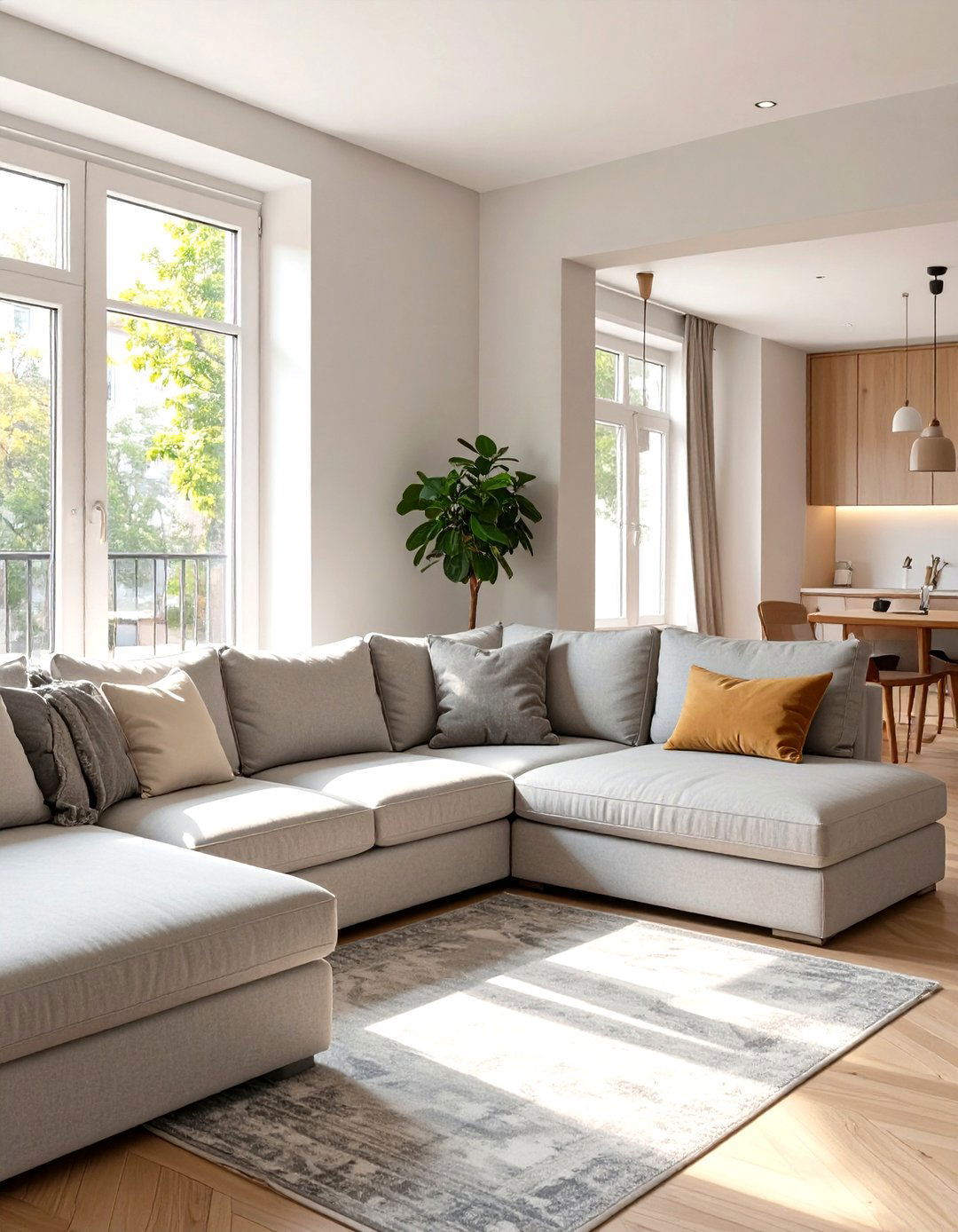 Using a Sectional Sofa in a Small Space - 30 small living room design ideas