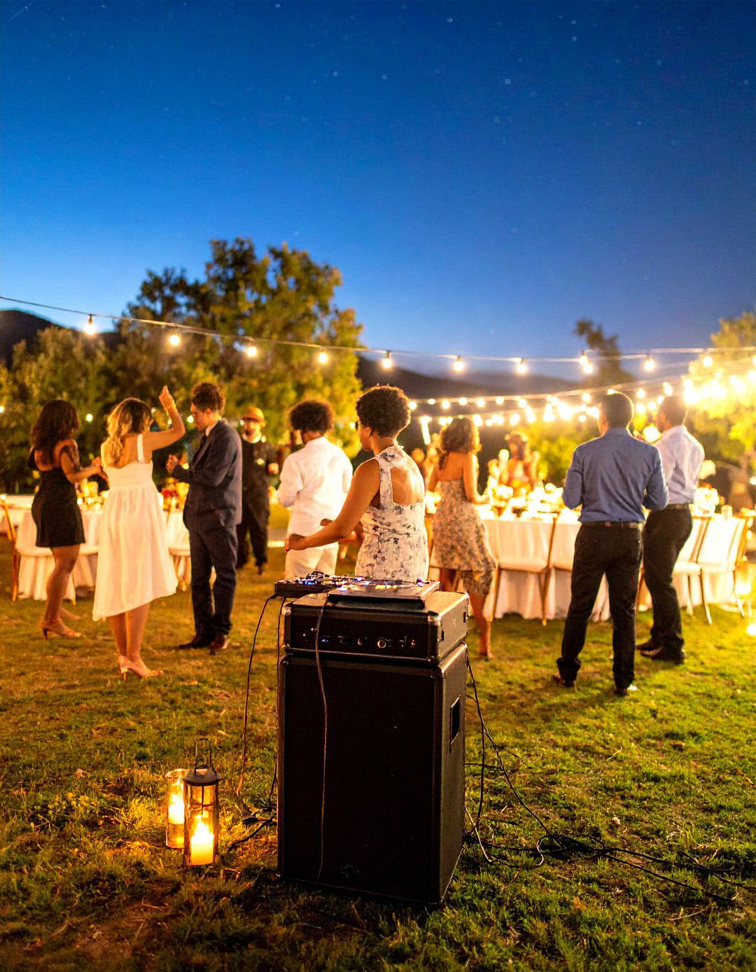 Using a Spotify Playlist for Music - 30 outdoor wedding ideas on a budget