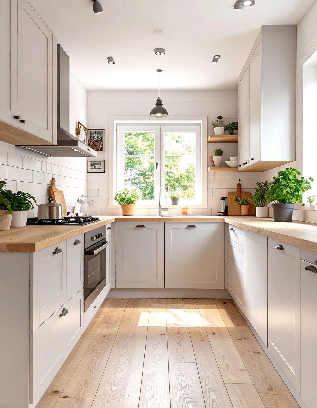 Using a Uniform Light Color Palette - 30 tiny home kitchen ideas