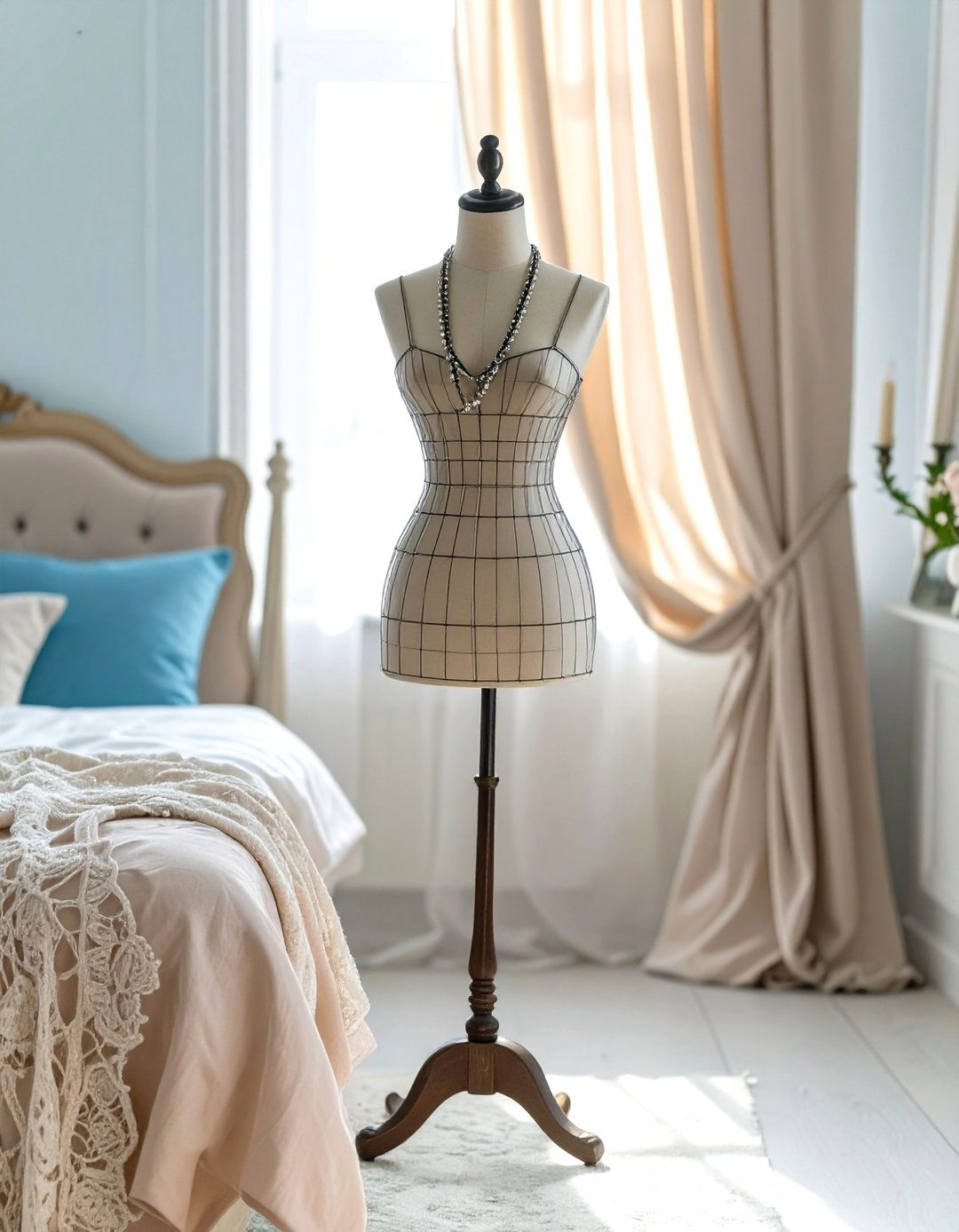 Using a Vintage Dress Form - 30 vintage interior design ideas