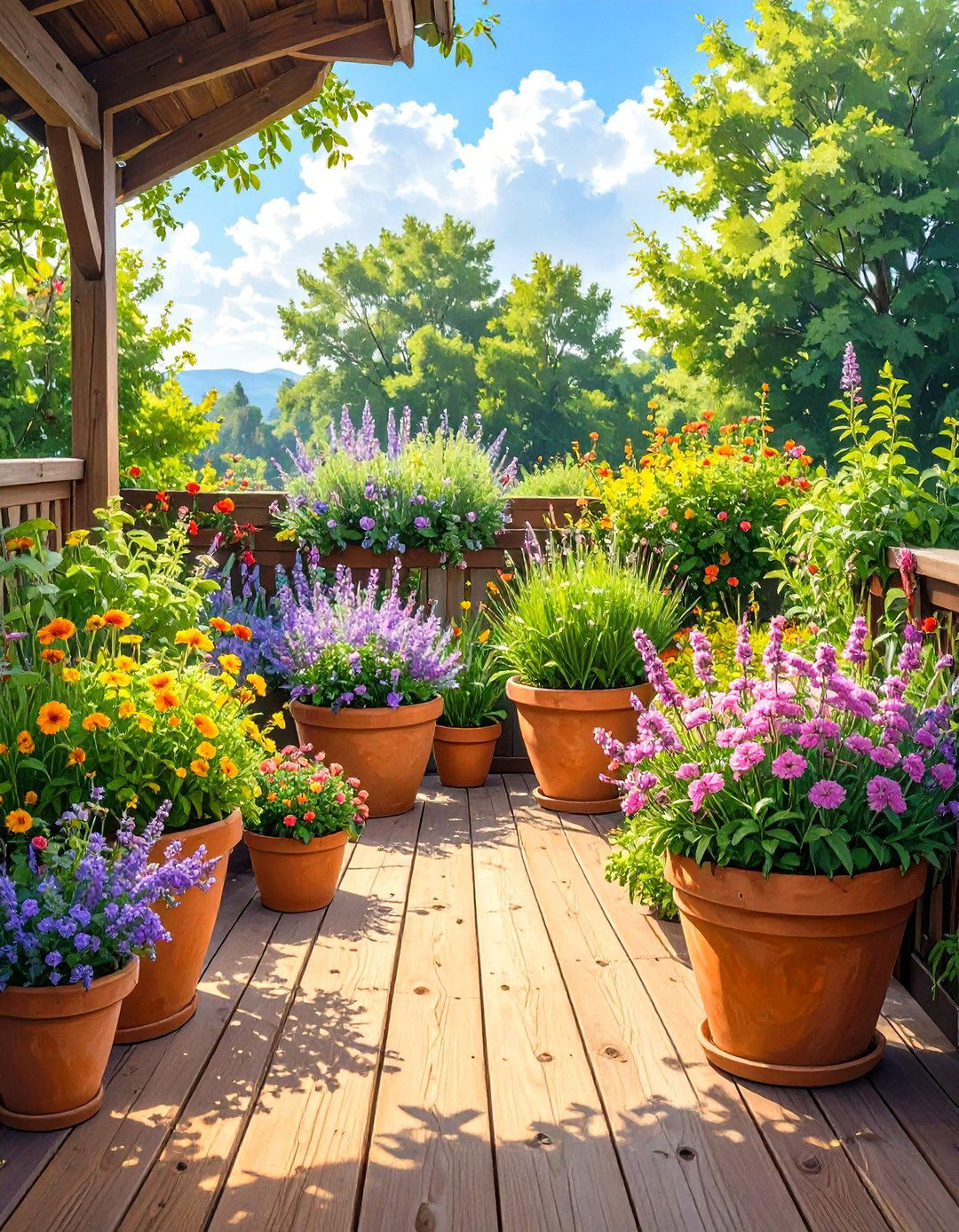 Utilize Container Gardening for Versatility - 30 simple landscaping ideas