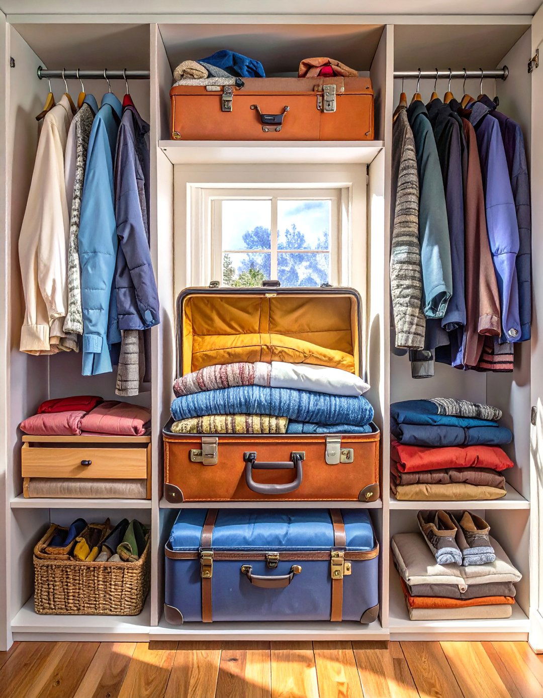 Utilize Luggage for Deep Storage - 30 small closet ideas for bedroom