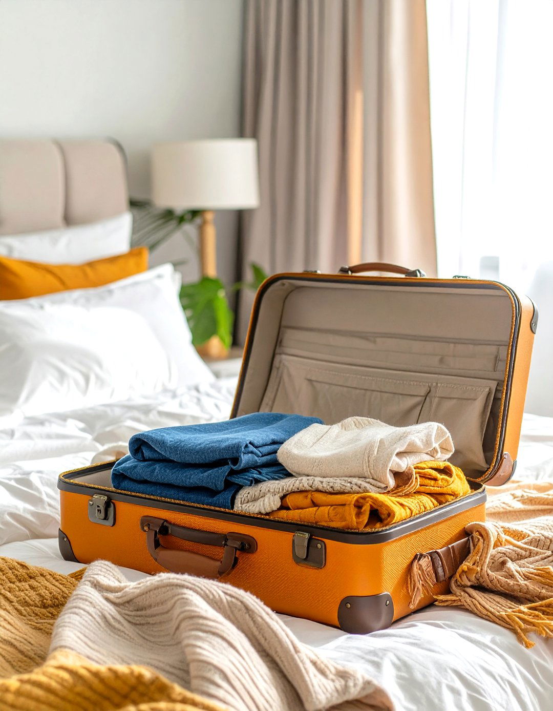 Utilize Luggage for Off Season Storage - 30 small closet organizer ideas