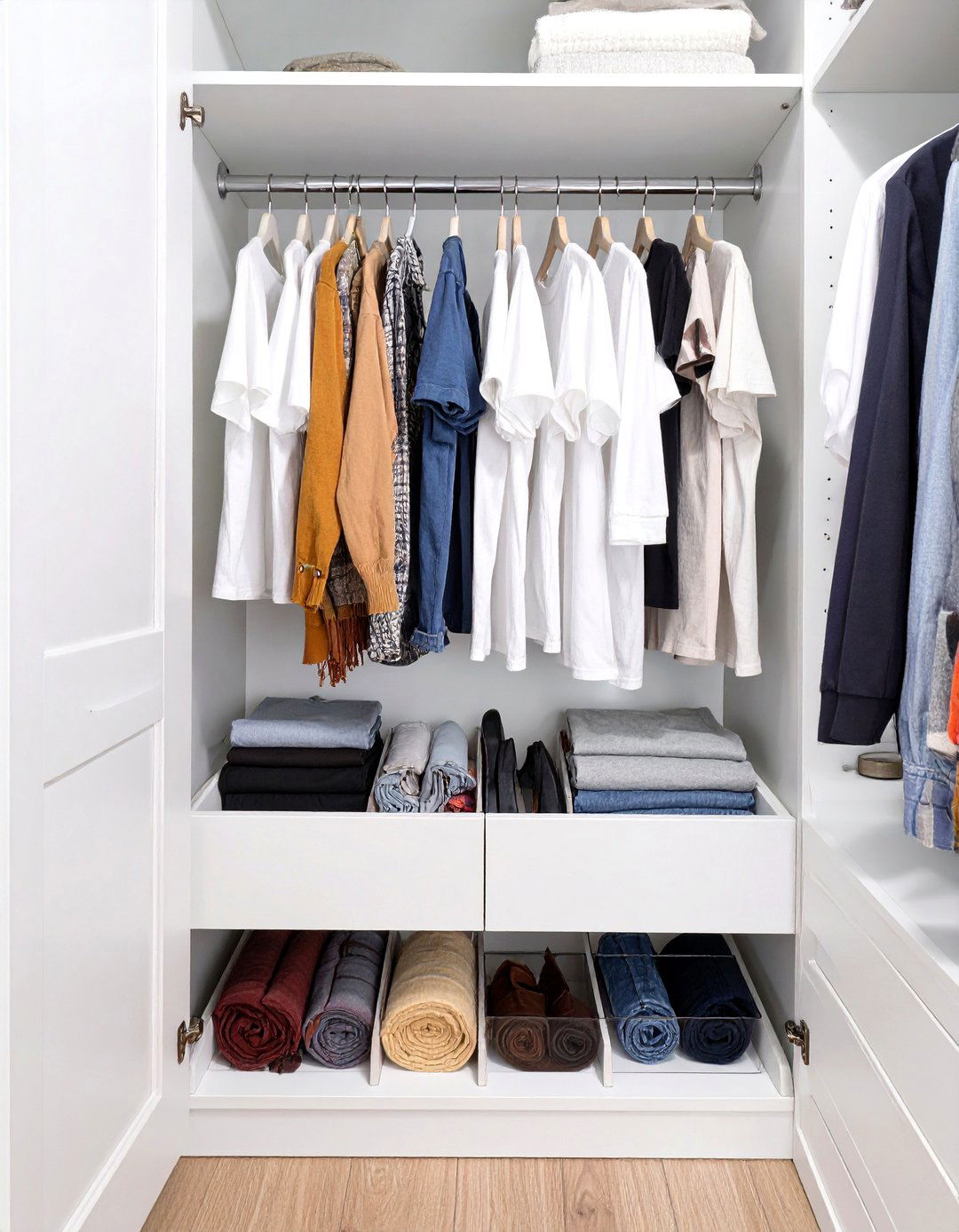 Utilize Over the Door Shoe Organizers - 30 small closet ideas for bedroom