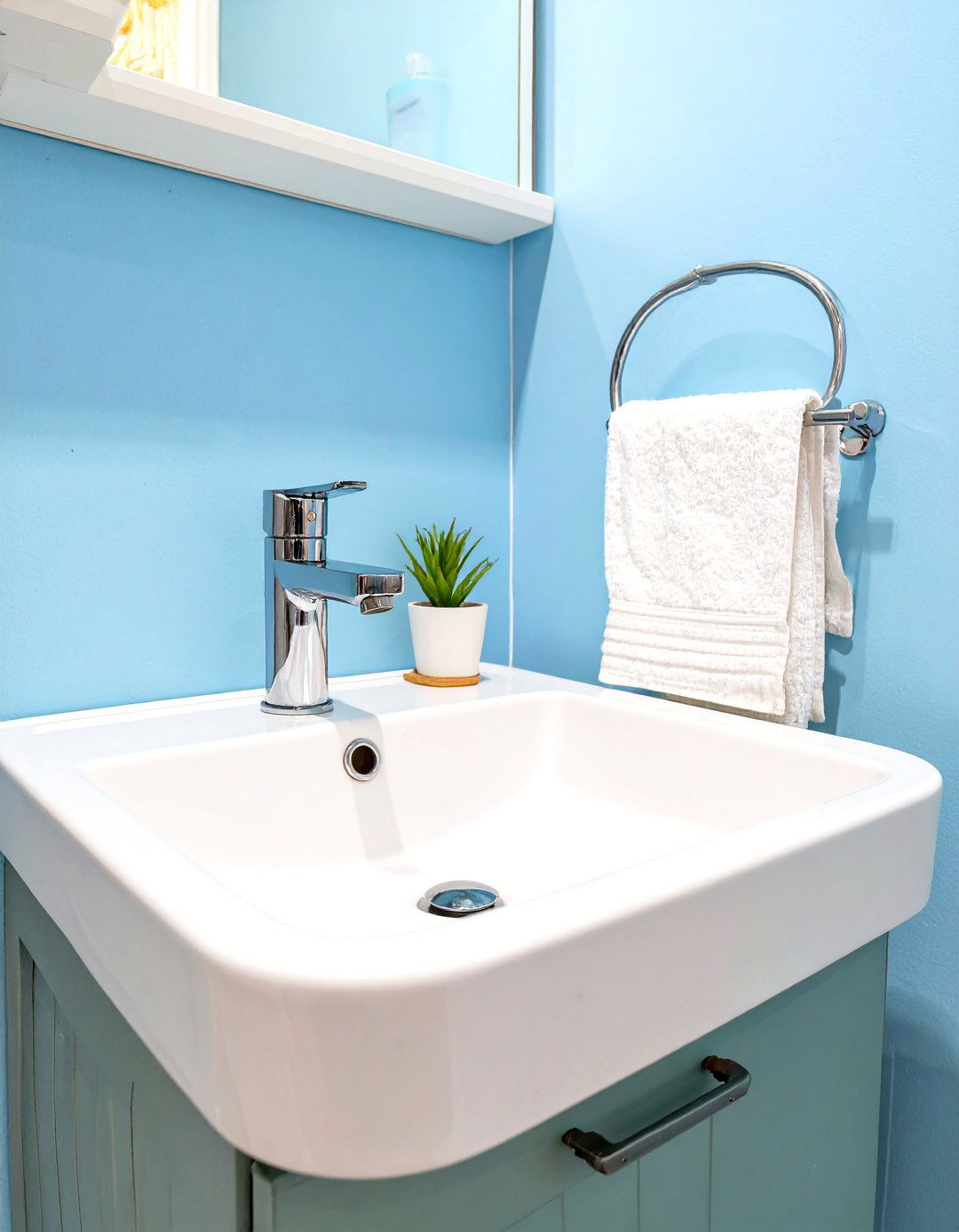 Utilize a Corner Sink - 30 small bathroom renovation ideas