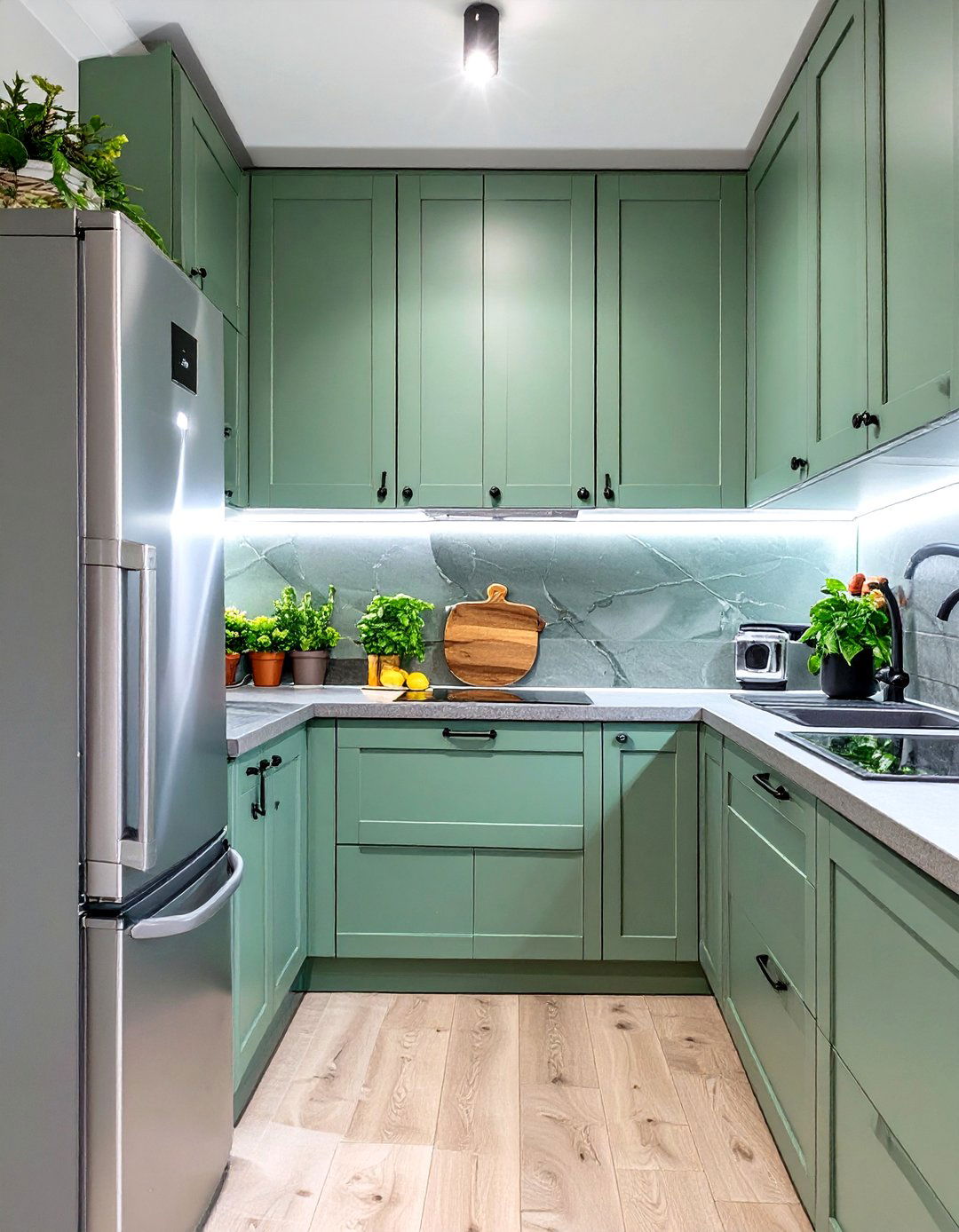 Utilize the Space Above Your Fridge - 30 small kitchen decorating ideas
