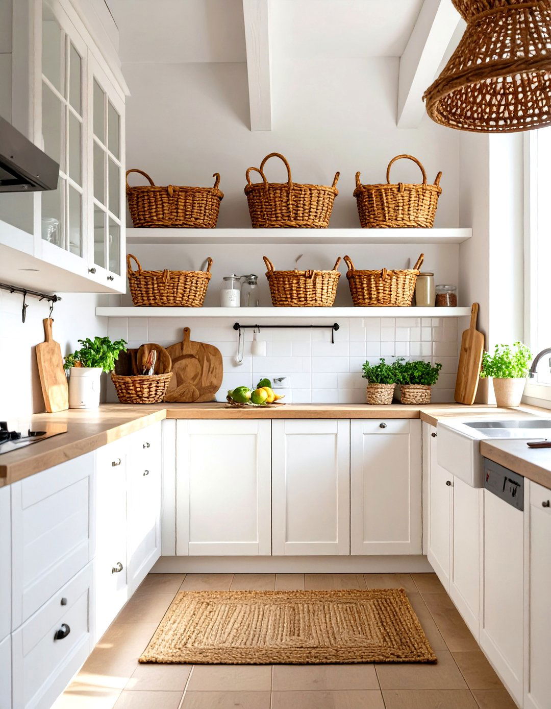 Utilize the Top of Your Cabinets for Storage - 30 very small kitchen ideas on a budget