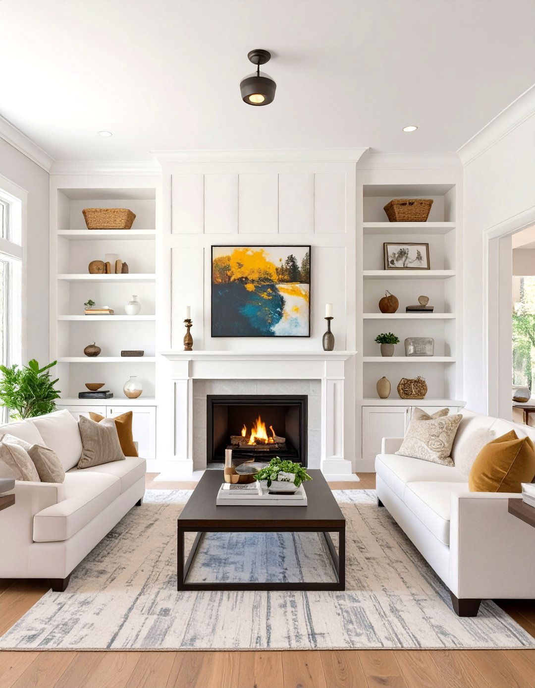 Utilizing Built In Shelving and Cabinetry - 30 transitional interior design style ideas