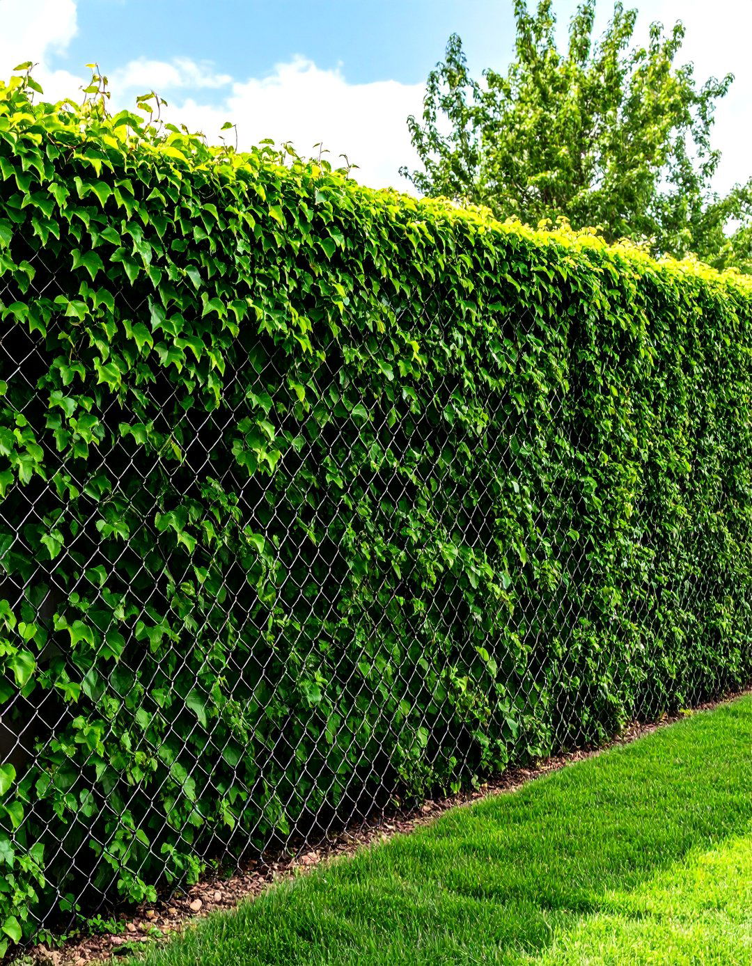 Utilizing Evergreen Vines on a Fence or Trellis - 30 privacy landscaping ideas