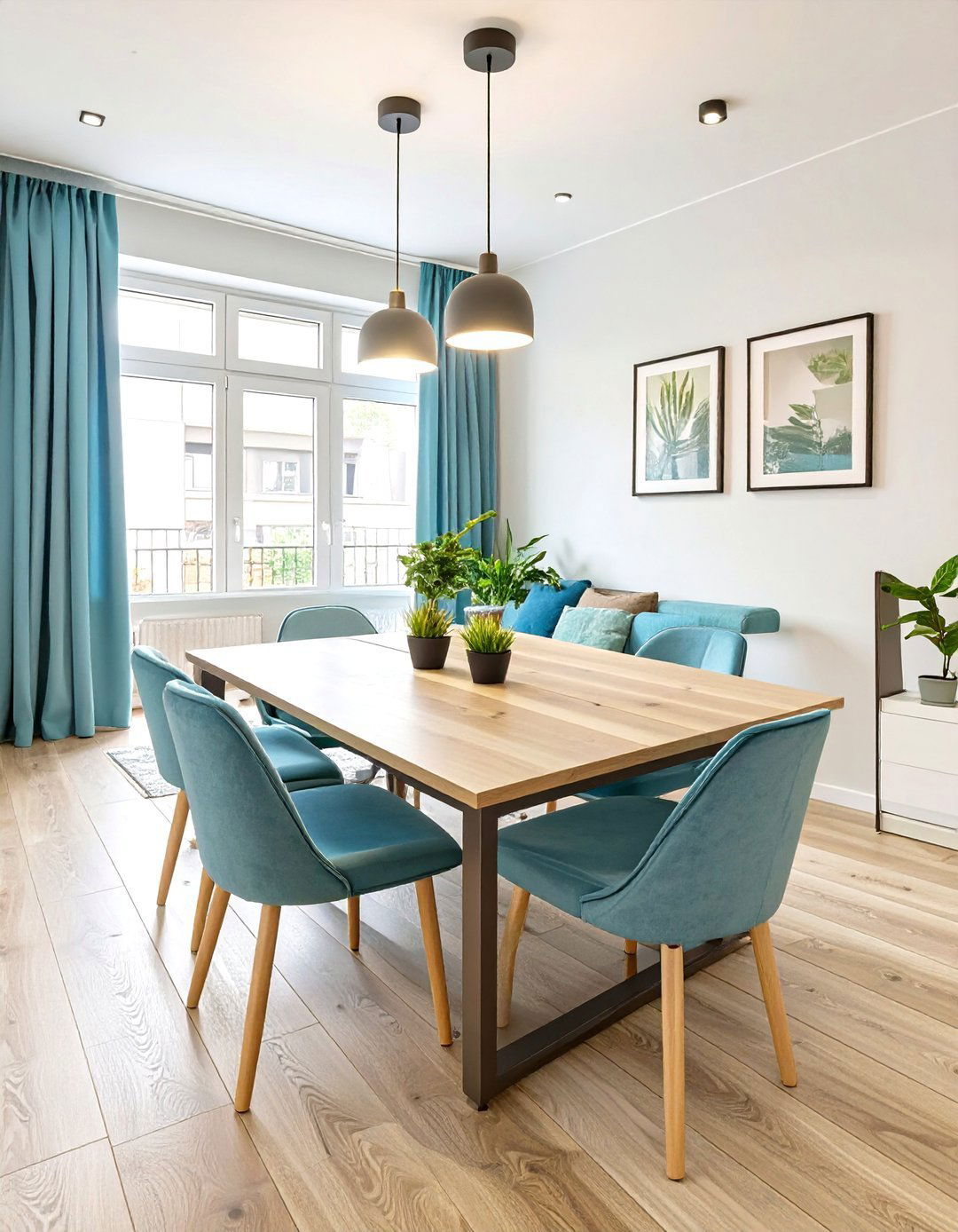 Utilizing Extendable Dining Tables - 30 very small living and dining room ideas