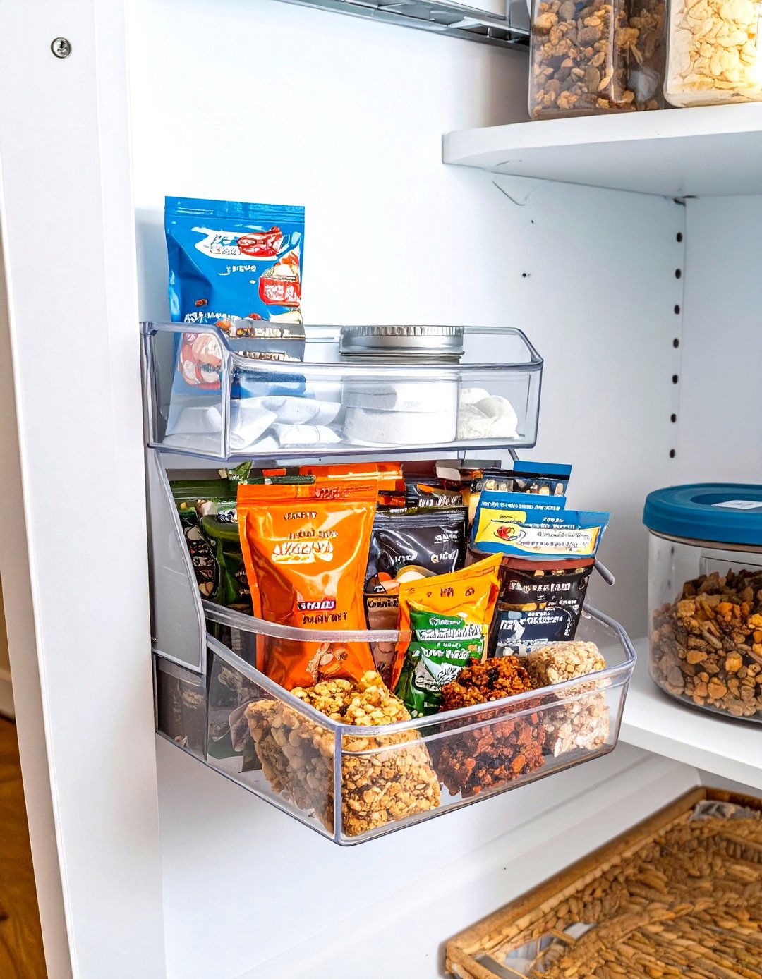 Utilizing the Inside of a Pantry Door - 30 small kitchen organization ideas