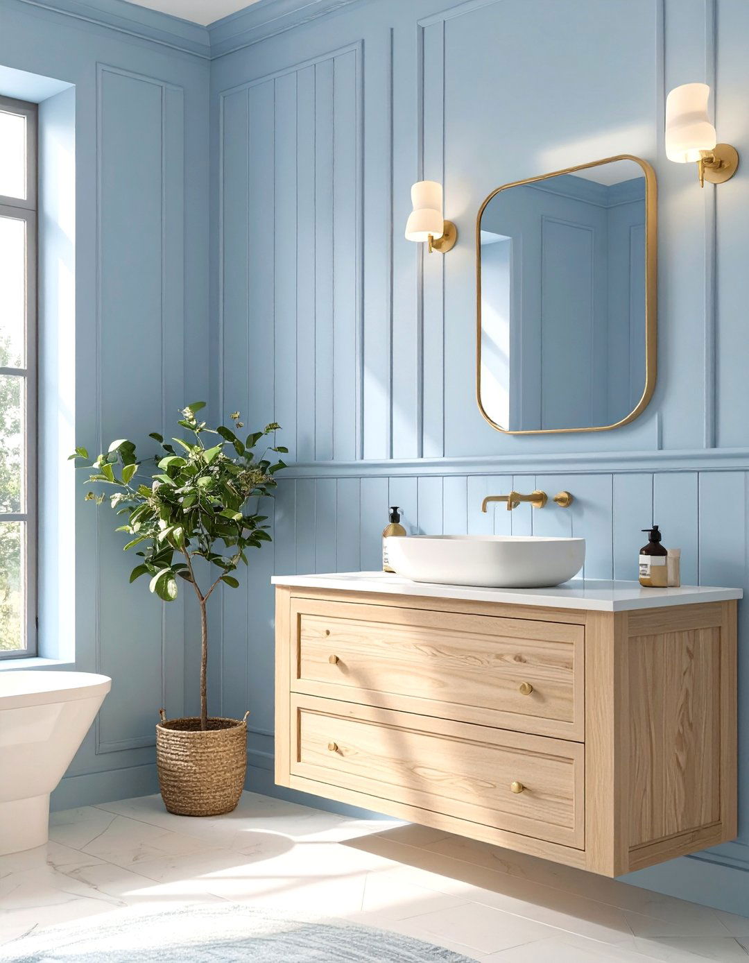 V Groove Bathroom Paneling - 30 bathroom wall paneling ideas