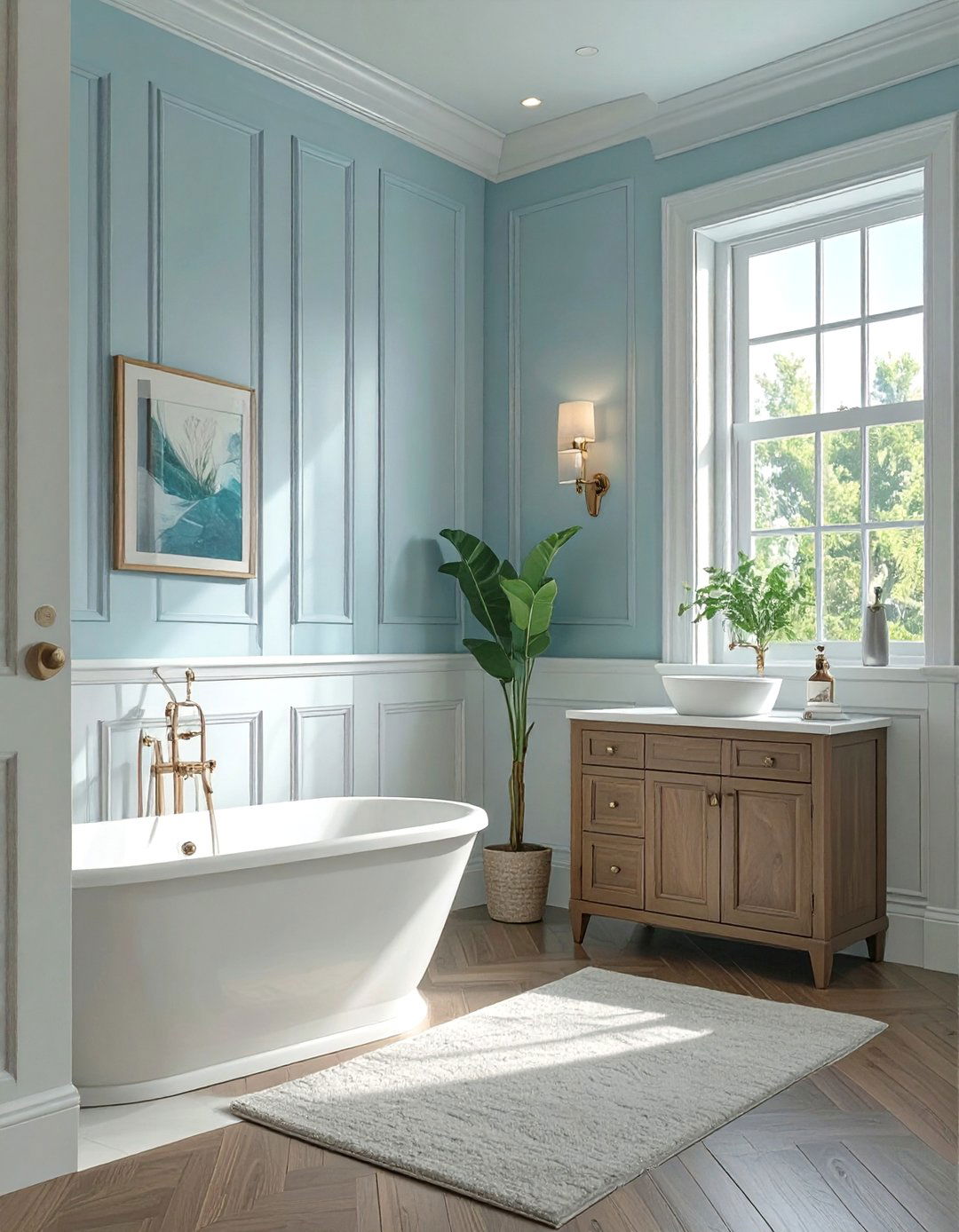 V Groove Bathroom Wainscoting - 30 bathroom wainscoting ideas