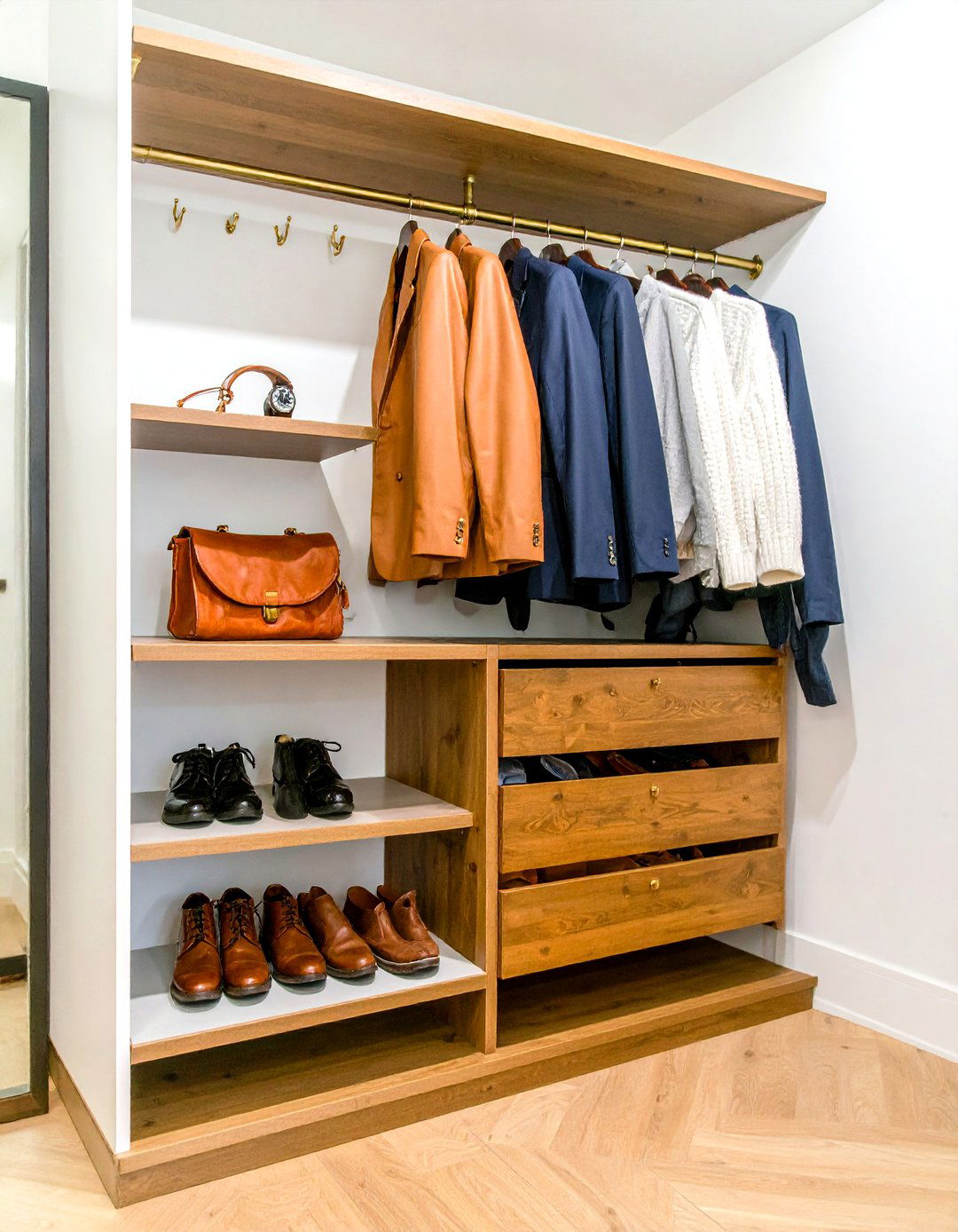 Valet Hook and Nook Closet - 30 diy closet ideas