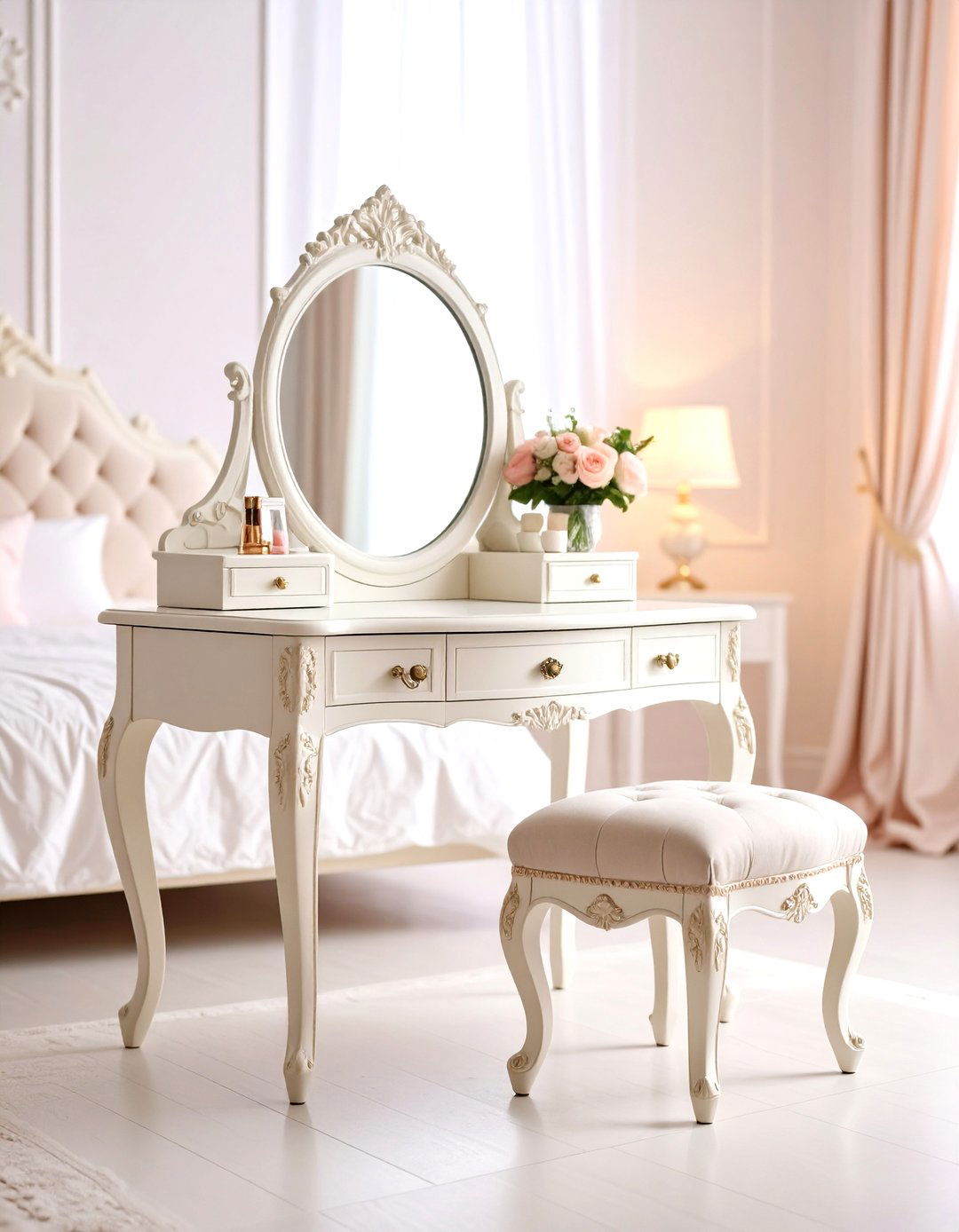 Vanity Table and Mirror Princess Bedroom - 30 princess bedroom ideas
